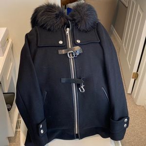 Zara coat with faux fur